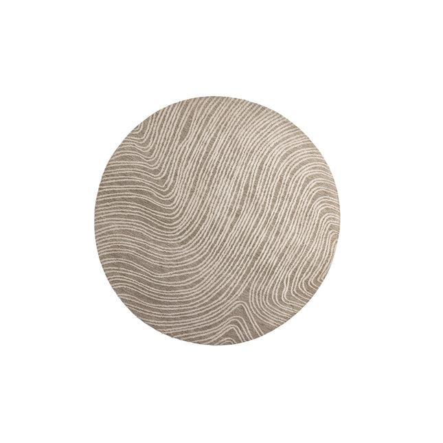 Melle mikropolyesteri - 200*200- -Pyöreä-Norsunluu beige