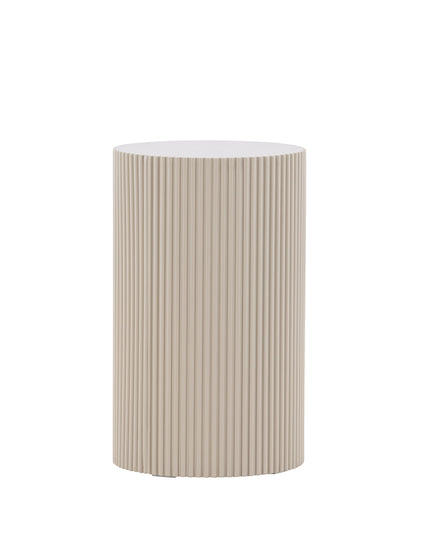 Lenox Sidobord ⌀30.5 - Beige