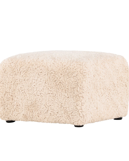 Frankie Pouf 50*50 - Beige Faux fur / FSC 100%