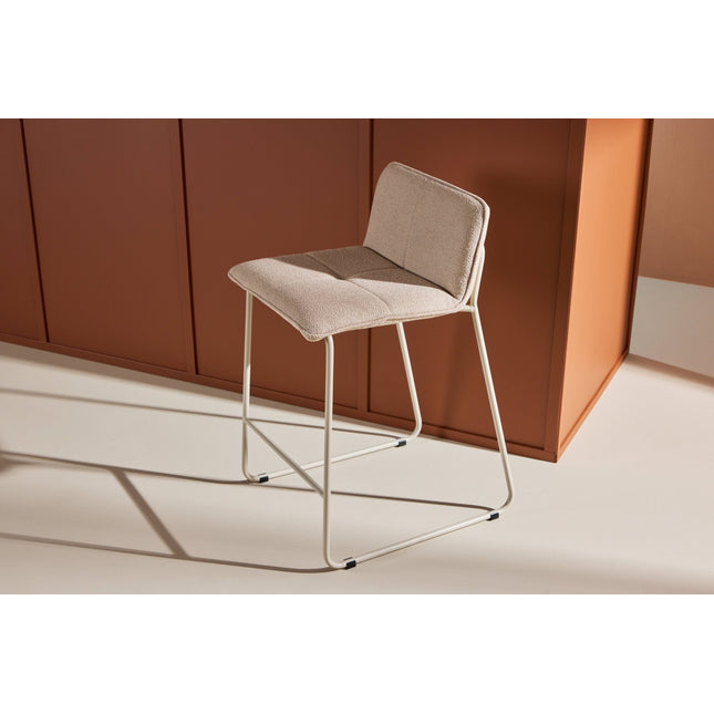 Bisbee baarituoli 2 kpl - beige/ beige bouclé - KalusteDuo_Huonekaluliike_Tuoli