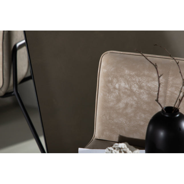 Bisbee baarituoli 2 kpl - musta / beige mikrokuitu - KalusteDuo_Huonekaluliike_Tuoli