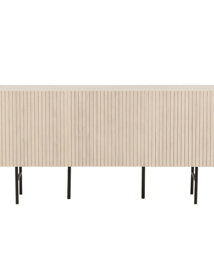 Björkön senkki 150 cm - valkolakattu / viilu - #KalusteDuo_#Huonekaluliike_Säilytyskaluste