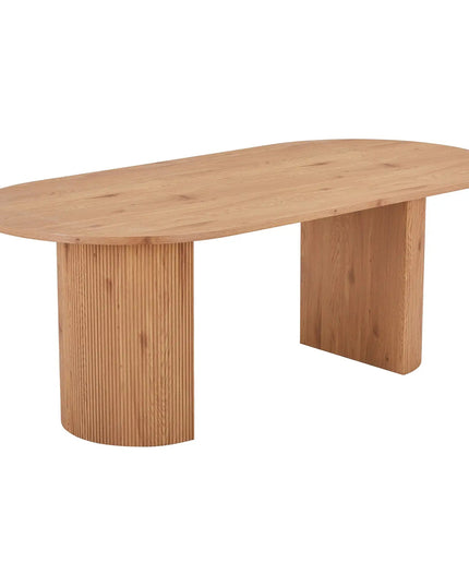 Boavista Ruokapöytä musta ja tammi 210*100 cm - KalusteDuo_Huonekaluliike_Ruokapöytä