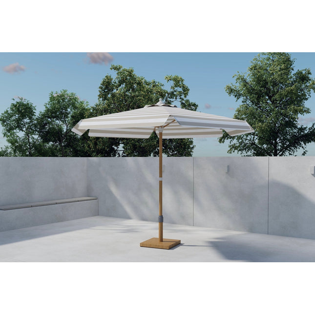 Cerox aurinkovarjo 270 cm - beige/ valkoinen - KalusteDuo_Huonekaluliike_Aurinkovarjo