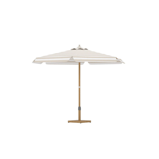 Cerox aurinkovarjo 270 cm - beige/ valkoinen - KalusteDuo_Huonekaluliike_Aurinkovarjo