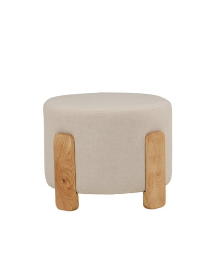 Coffey rahi/pouf - luonnonvärinen / valkoinen pellava - KalusteDuo_Huonekaluliike_Rahi