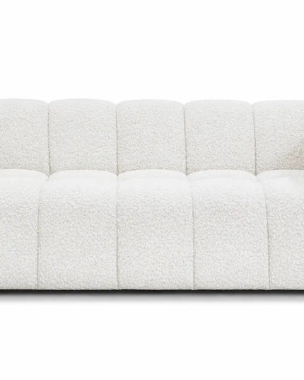 Duffy 3‑istuttava sohva - beige tai valkoinen teddy kangas - KalusteDuo_Huonekaluliike_3 istuttava sohva