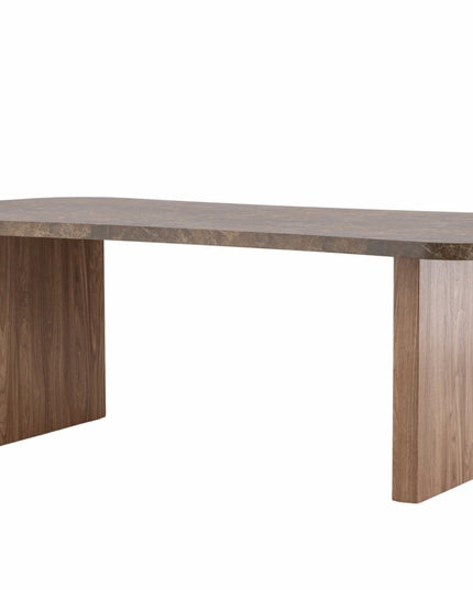 Eleonora ruokapöytä 100x230 cm - ruskea / marmorinvärinen - KalusteDuo_Huonekaluliike_Ruokapöytä