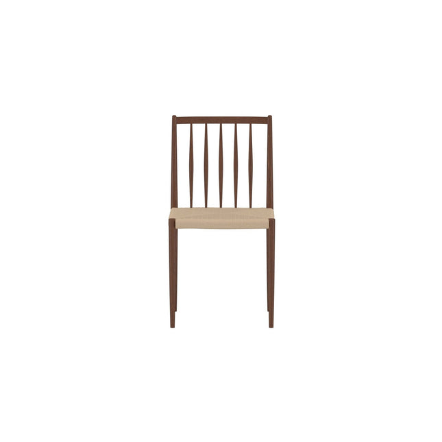 Enes ruokatuoli - 2 kpl - teräs mokka / beige köysi - KalusteDuo_Huonekaluliike_Tuoli