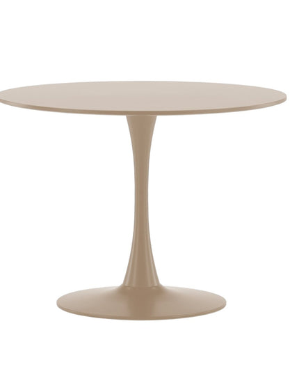 Glade pyöreä ruokapöytä φ100x75 cm - teräsrunko / MDF beige maalattu - KalusteDuo_Huonekaluliike_Ruokapöytä