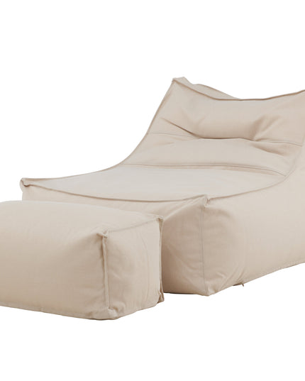 Redang relaxsäck med puff - beige