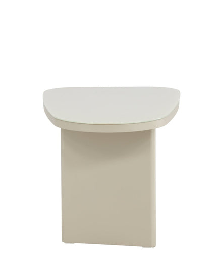Grönvik sivupöytä 70x45x40 cm - beige MDF/ lasilevy - KalusteDuo_Huonekaluliike_Pöytä