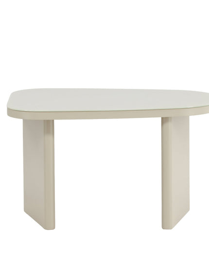 Grönvik sivupöytä 70x45x40 cm - beige MDF/ lasilevy - KalusteDuo_Huonekaluliike_Pöytä