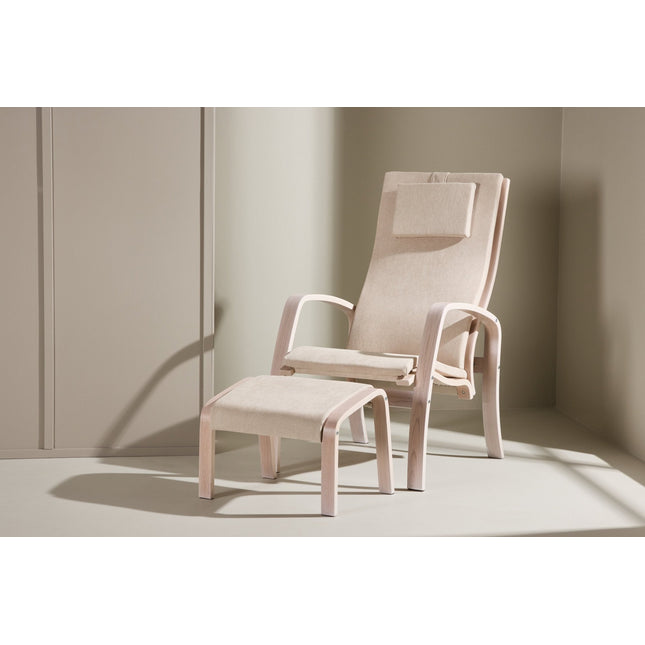 Grötö lepotuoli - tammiviilu / beige - KalusteDuo_Huonekaluliike_Nojatuoli