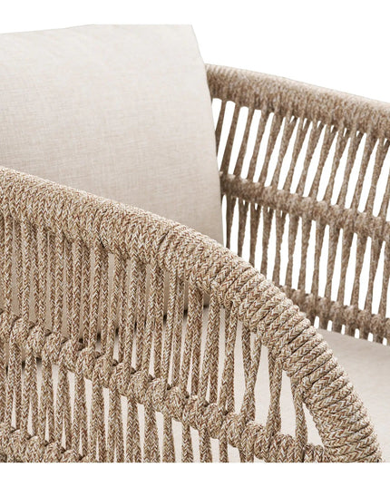 House Nordic Terracina ‑ruokailuryhmä ø120 cm – 4 hengelle, beige - KalusteDuo_Huonekaluliike_pihakaluste setti