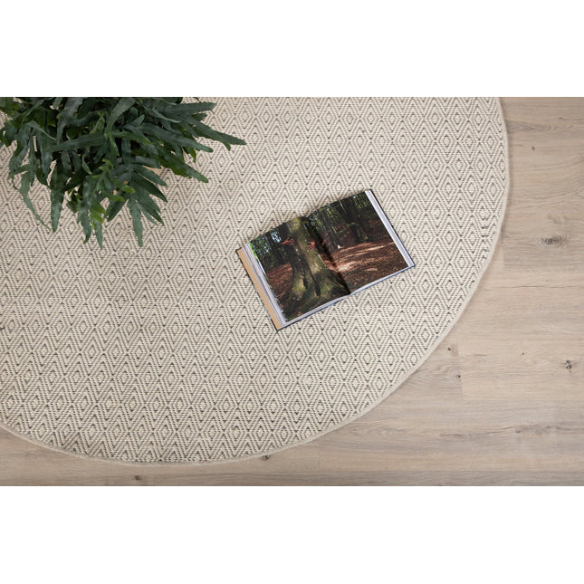 Julana villamatto - ø200 - beige - KalusteDuo_Huonekaluliike_Matto