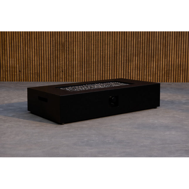 Kea tulisija suorakaide 137x69x31 cm - musta - KalusteDuo_Huonekaluliike_Lämmitin