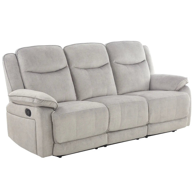 Koto 3‑istuttava recliner‑sohva – harmaa cozy‑kangas - KalusteDuo_Huonekaluliike_recliner sohva