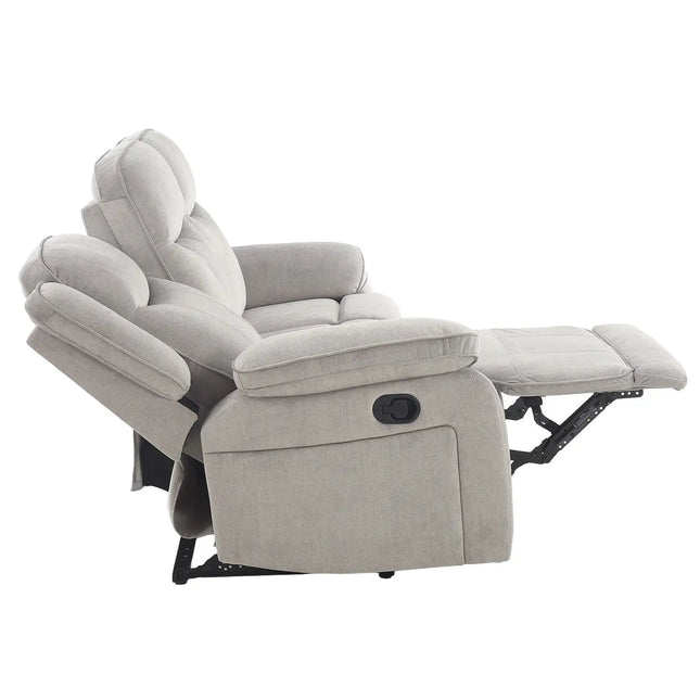 Koto 3‑istuttava recliner‑sohva – harmaa cozy‑kangas - KalusteDuo_Huonekaluliike_recliner sohva
