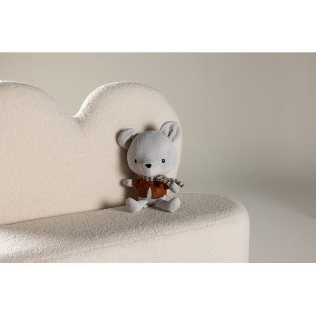 Lasten kukkasohva - beige / teddy FSC 100% - KalusteDuo_Huonekaluliike_Lastenkaluste