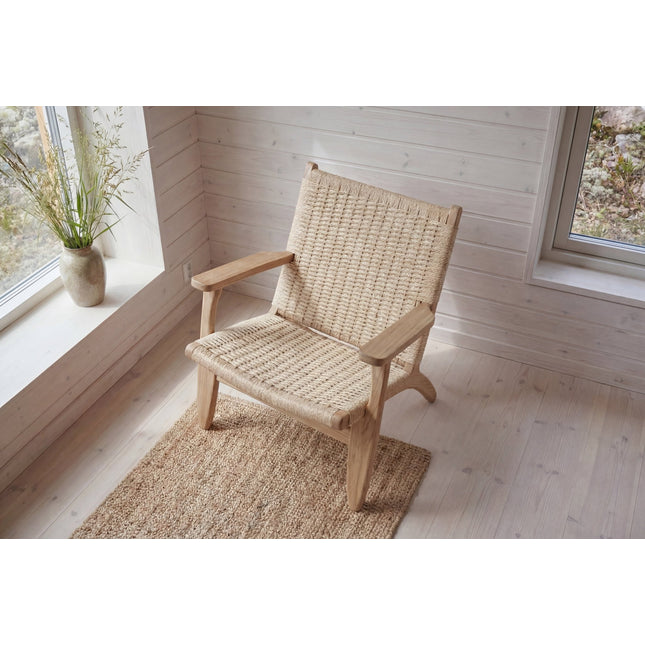 Lazy nojatuoli - valkolakattu/ beige - KalusteDuo_Huonekaluliike_Nojatuoli