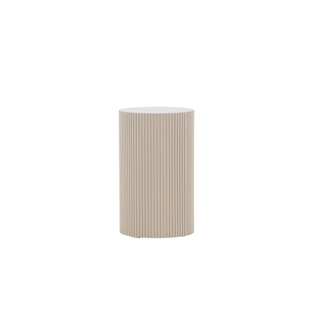 Lenox sivupöytä ⌀30.5 - Beige - KalusteDuo_Huonekaluliike_Pöytä