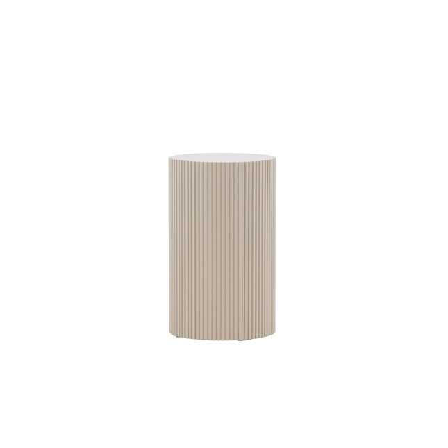 Lenox sivupöytä ⌀30.5 - Beige - KalusteDuo_Huonekaluliike_Pöytä