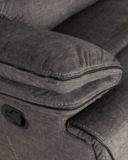 Levo recliner‑kulmasohva 300×300 cm – harmaa - KalusteDuo_Huonekaluliike_recliner kulmasohva