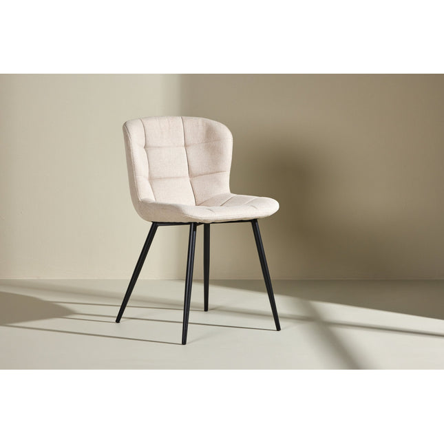 Lily ruokatuoli 2 kpl - musta/ beige - KalusteDuo_Huonekaluliike_Tuoli
