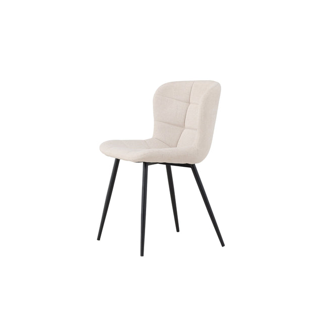 Lily ruokatuoli 2 kpl - musta/ beige - KalusteDuo_Huonekaluliike_Tuoli