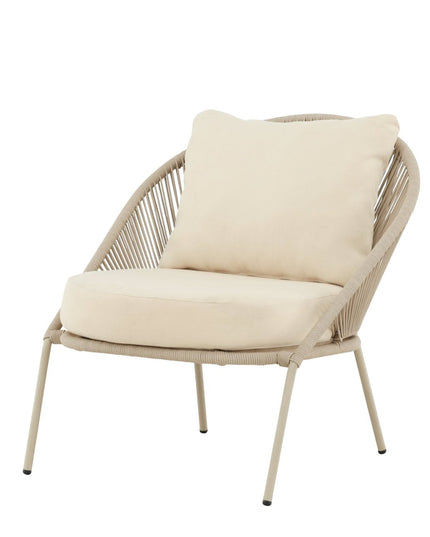Lindos lepotuoli Beige/Beige - KalusteDuo_Huonekaluliike_Nojatuoli ulkokäyttöön
