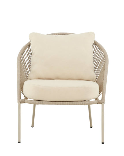 Lindos lepotuoli Beige/Beige - KalusteDuo_Huonekaluliike_Nojatuoli ulkokäyttöön