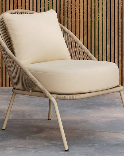 Lindos lepotuoli Beige/Beige - KalusteDuo_Huonekaluliike_Nojatuoli ulkokäyttöön