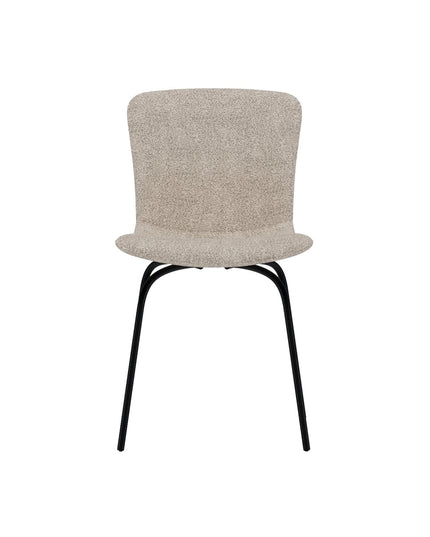 Linus ruokatuoli - 2 kpl - musta / beige bouclé - KalusteDuo_Huonekaluliike_Tuoli