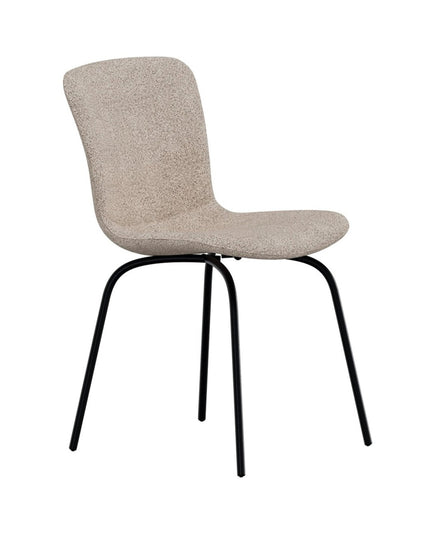 Linus ruokatuoli - 2 kpl - musta / beige bouclé - KalusteDuo_Huonekaluliike_Tuoli