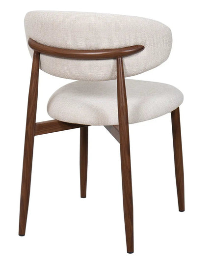 Lulu ruokatuoli - beige / pähkinä - KalusteDuo_Huonekaluliike_Ruokatuoli