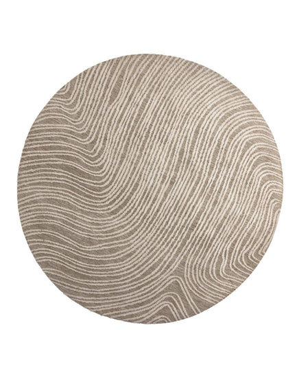 Melle mikropolyesteri - 200*200 - Pyöreä-Norsunluu beige - KalusteDuo_Huonekaluliike_Matto