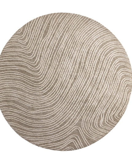 Melle mikropolyesteri - 200*200 - Pyöreä-Norsunluu beige - KalusteDuo_Huonekaluliike_Matto