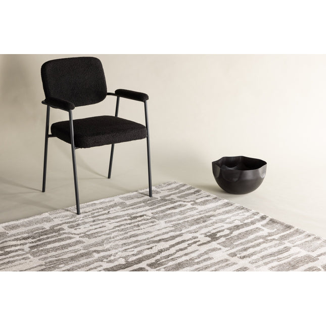 Milos mikropolyesteri - 230*160 - Suorakaide-Valkoinen/Harmaa - KalusteDuo_Huonekaluliike_Matto