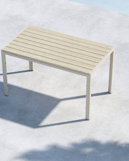 Mirko ruokapöytä 140x80x74 - beige / beige - KalusteDuo_Huonekaluliike_Ruokapöytä ulkokäyttöön