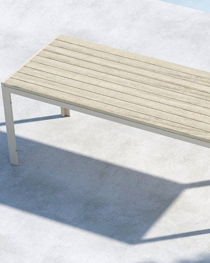 Mirko ruokapöytä 205x90x74 - beige / beige - KalusteDuo_Huonekaluliike_Ruokapöytä ulkokäyttöön