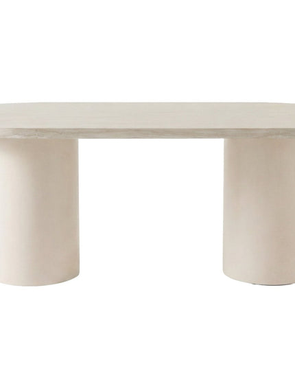 Narvik ruokapöytä 100x200 cm - beige / MDF paperiviilu travertiini - KalusteDuo_Huonekaluliike_Ruokapöytä
