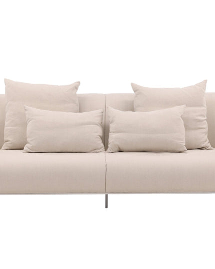 Öckerö sohva - valkoinen / beige pellava - KalusteDuo_Huonekaluliike_Sohva