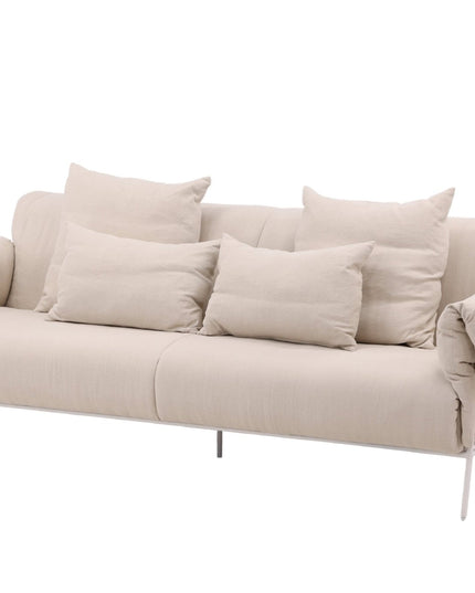 Öckerö sohva - valkoinen / beige pellava - KalusteDuo_Huonekaluliike_Sohva