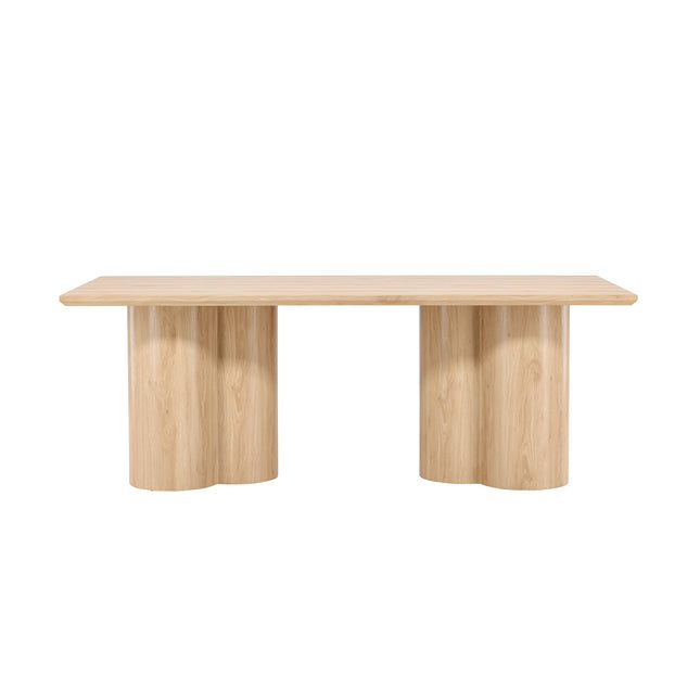 Olivia ruokapöytä 100x210 cm - Luonnonvärinen - KalusteDuo_Huonekaluliike_Ruokapöytä