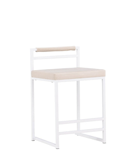 Opelika baarituoli 1 kpl - valkoinen / beige/ FSC 100% - KalusteDuo_Huonekaluliike_Tuoli