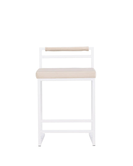 Opelika baarituoli 1 kpl - valkoinen / beige/ FSC 100% - KalusteDuo_Huonekaluliike_Tuoli