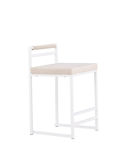 Opelika baarituoli 1 kpl - valkoinen / beige/ FSC 100% - KalusteDuo_Huonekaluliike_Tuoli