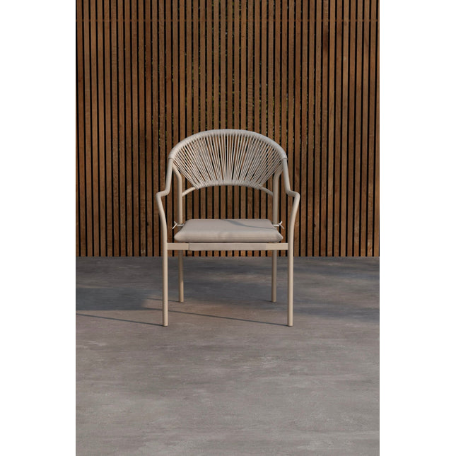 Paros ruokatuoli - beige / beige - KalusteDuo_Huonekaluliike_Tuoli ulkokäyttöön