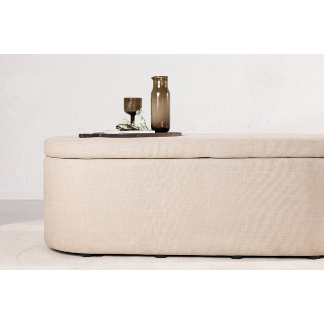 Potenza rahi - luonnonvalkoinen / luonnonvalkoinen kangas - KalusteDuo_Huonekaluliike_Rahi